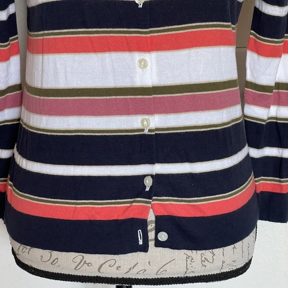 Ann Taylor Womens Cardigan Sweater Size Small Button down Striped Classiccore - Picture 5 of 12